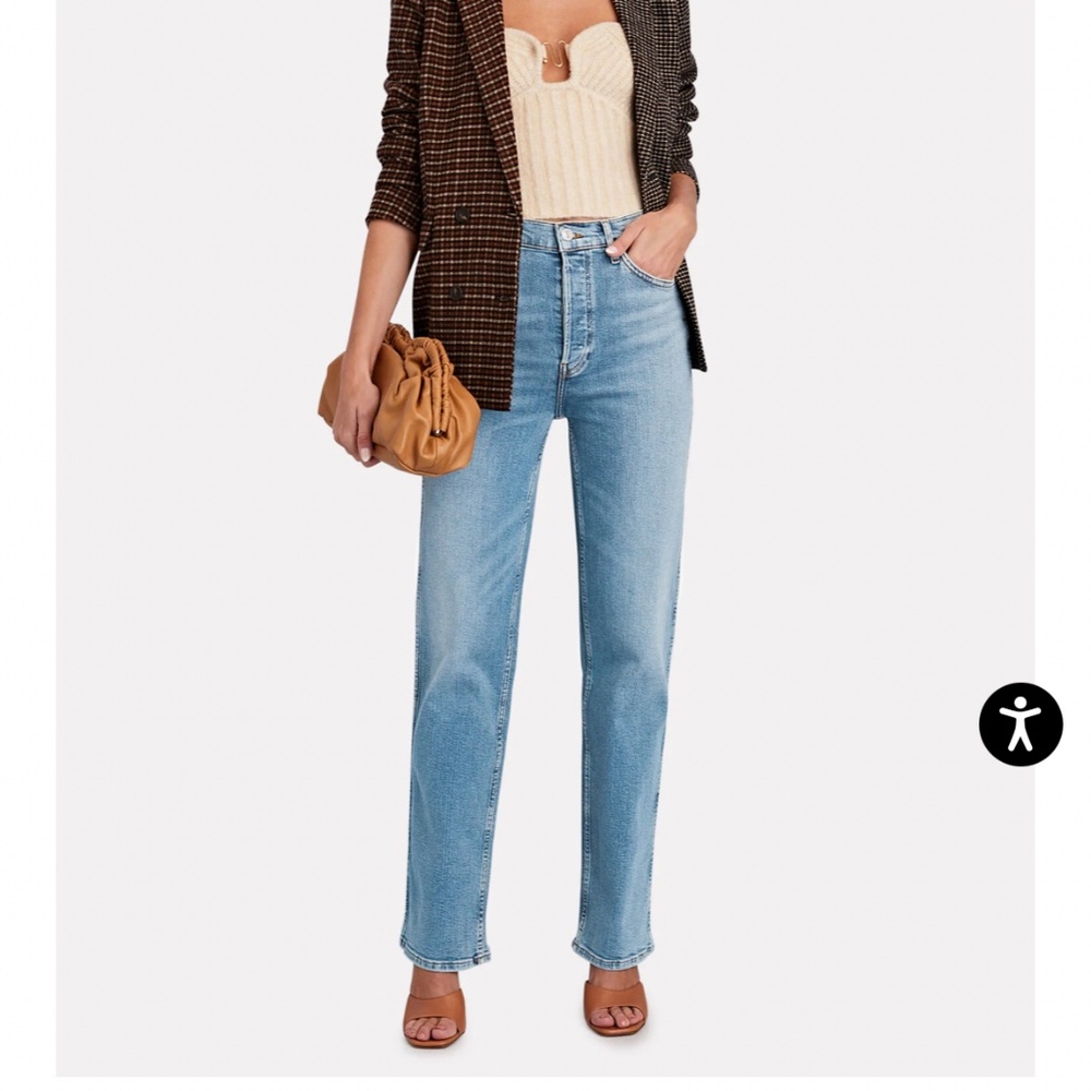 Re/Done High-Rise Loose Straight Leg Jean